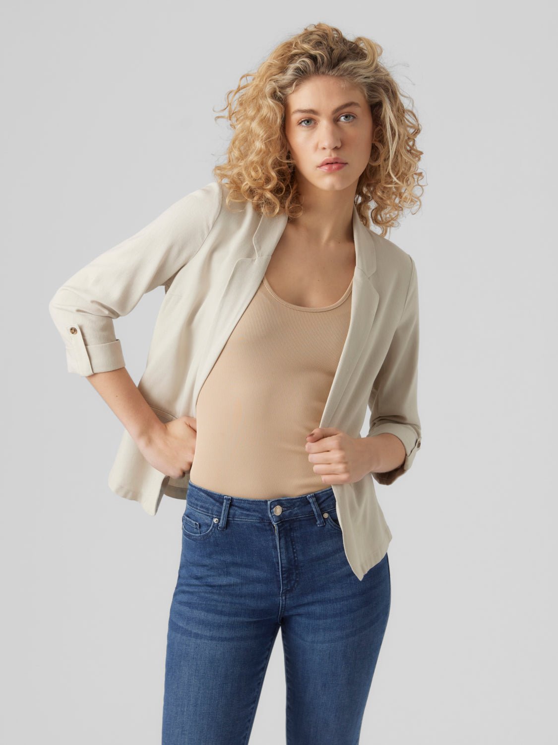 VMJESMILO Blazer - Silver Lining - VERO MODA & VILA Bergvik